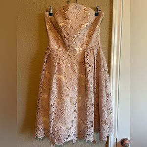 Strapless Blush Dress